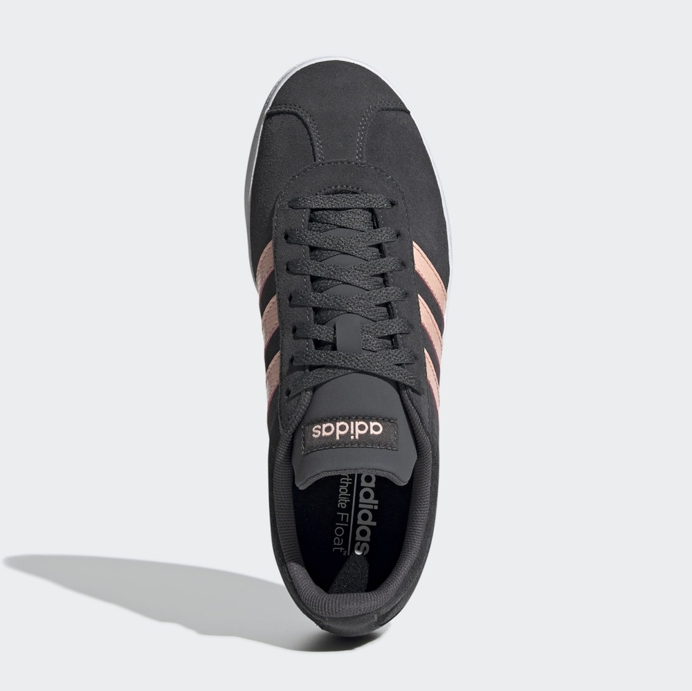 Adidas Womens Low Top Casual Gray & Pink Shoes - Picture 3 of 7